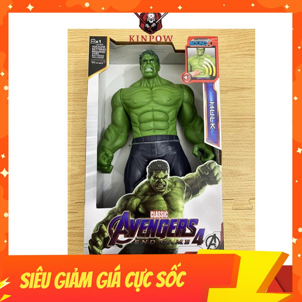 Đồ Chơi Mô HìnhSiêu Anh Hùng Hulk Nhựa Đặc Cao 30cm Có Đèn Led Đỏ Và Phát Nhạc Cho Bé Thích Sưu Tầm