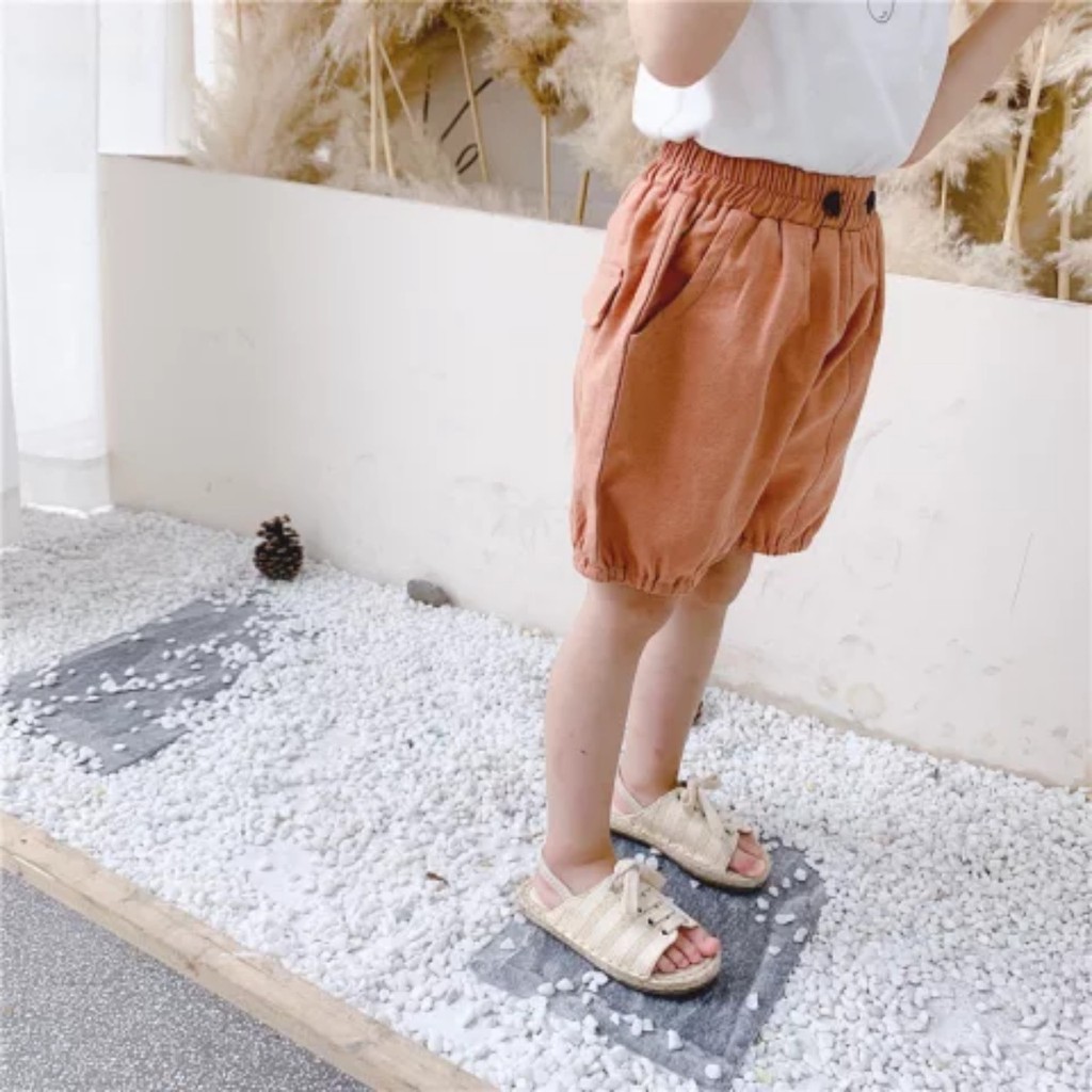 [ Giảm 99K Đơn 4 Ri ] Quần Đùi Bo Gấu Chất Đũi Nhẹ Mát Q19