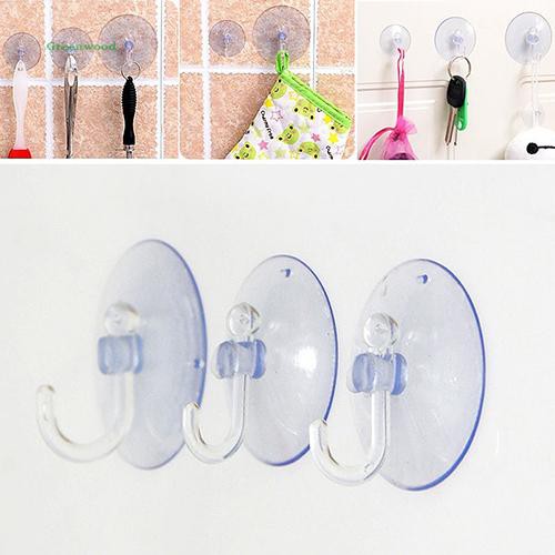 Bộ 10 móc dán tường trong suốt treo vật dụng tiện lợi