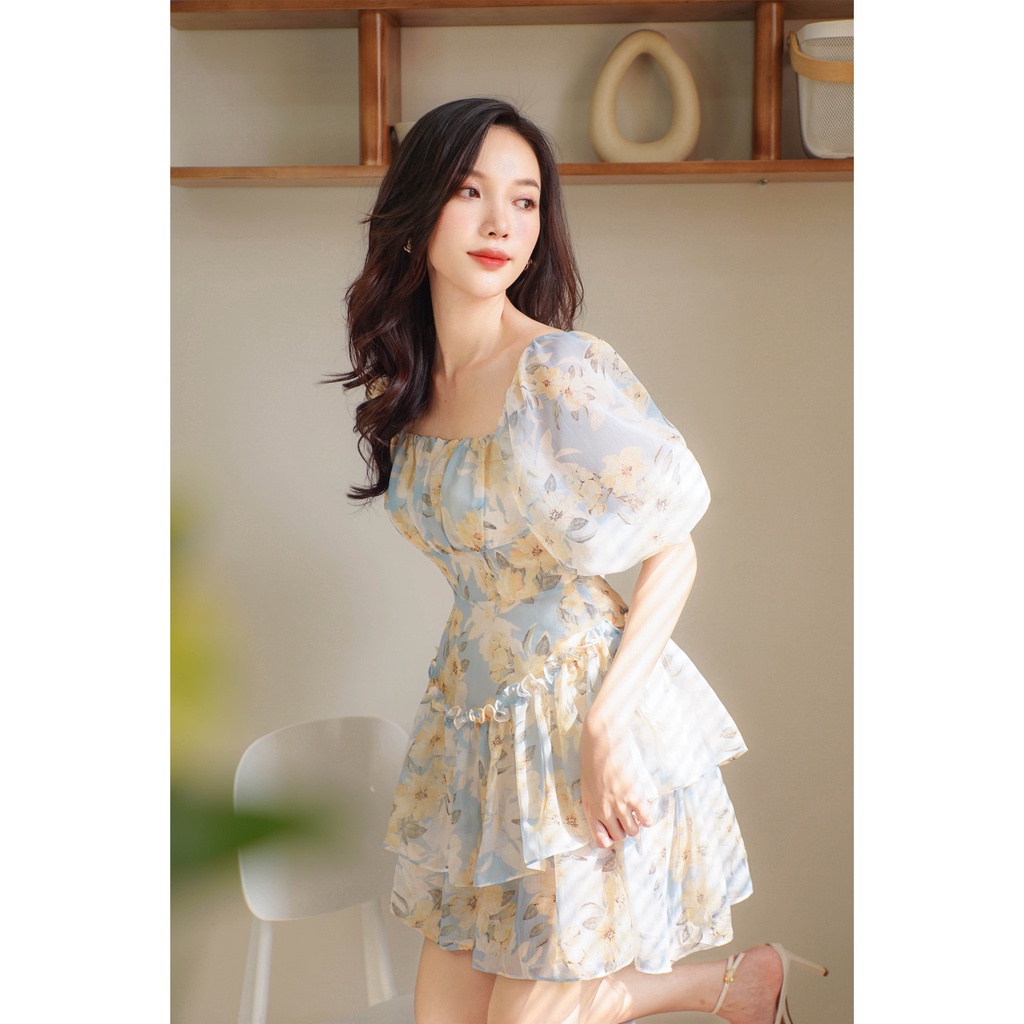 Đầm Lincy voan tơ - Leila closet