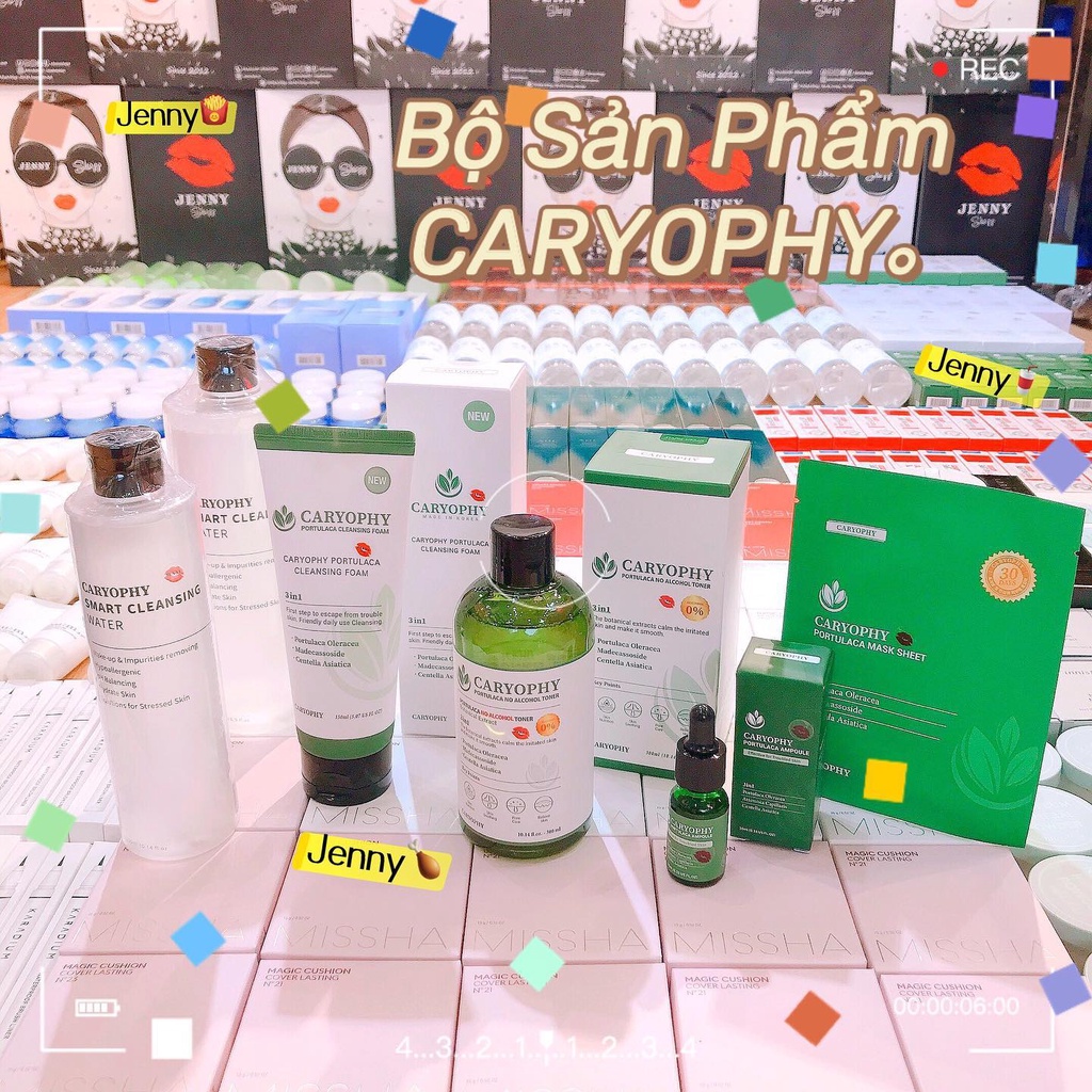 Bộ Dưỡng Da Tràm Trà Giảm Mụn Caryophy