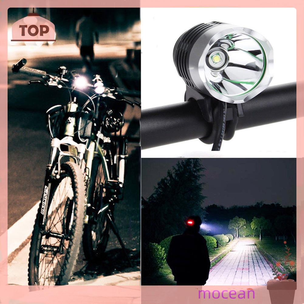 Đèn Pha Xe Đạp Xm-L T6 Bóng Led Q5 Usb 1200lm 3 Chế Độ Sáng