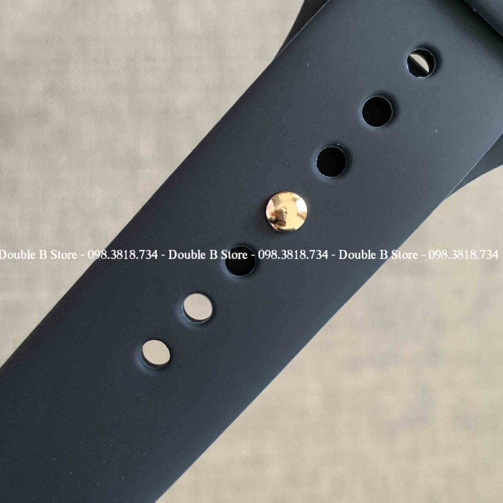 Dây Apple Watch cao su chống bẩn màu xanh pacific siêu mềm cho đồng hồ thông minh Series 1/2/3/4/5/6/SE T500