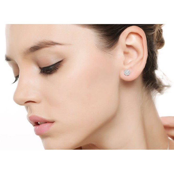 Khuyên Tai Bạc 925 Hình Cá Heo / Vương Miện / Bông Hoa / Vương Miện Dễ Thương Cho Nữ