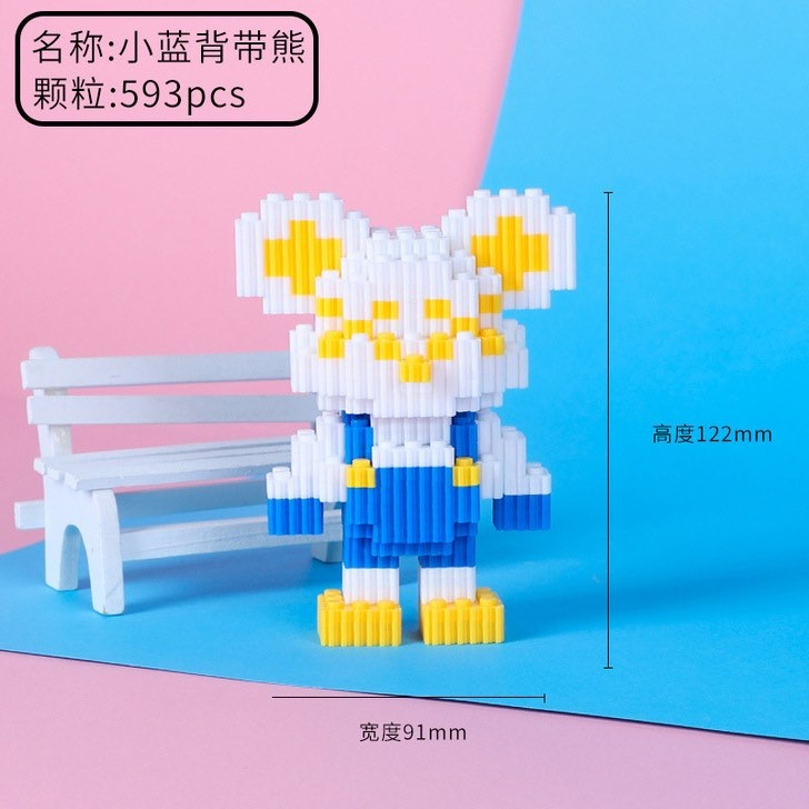 Bộ Đồ Chơi Lắp Ráp Mô Hình Gấu Bear brick Mô Hình Cỡ Lớn 12 cm