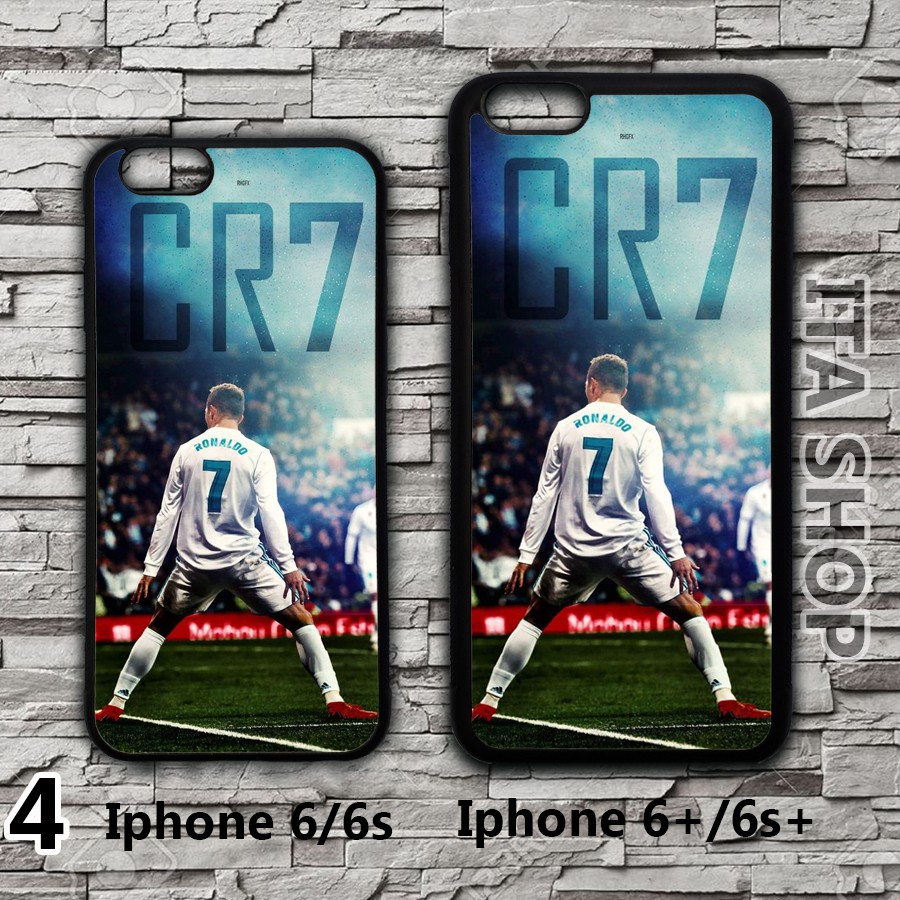 Ốp lưng Iphone6/6s Iphone 6+/6s+ Cầu thủ bóng đá - Ronaldo (1) in theo yêu cầu