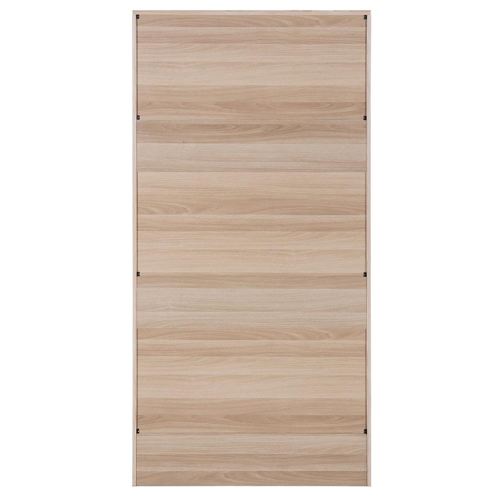 HomeBase FURDINI Tủ quần áo bằng MDF có 2 cửa lùa ngăn kéo thanh treo quần áo Thái Lan W90xH180xD55cm màu gỗ sồi trắng