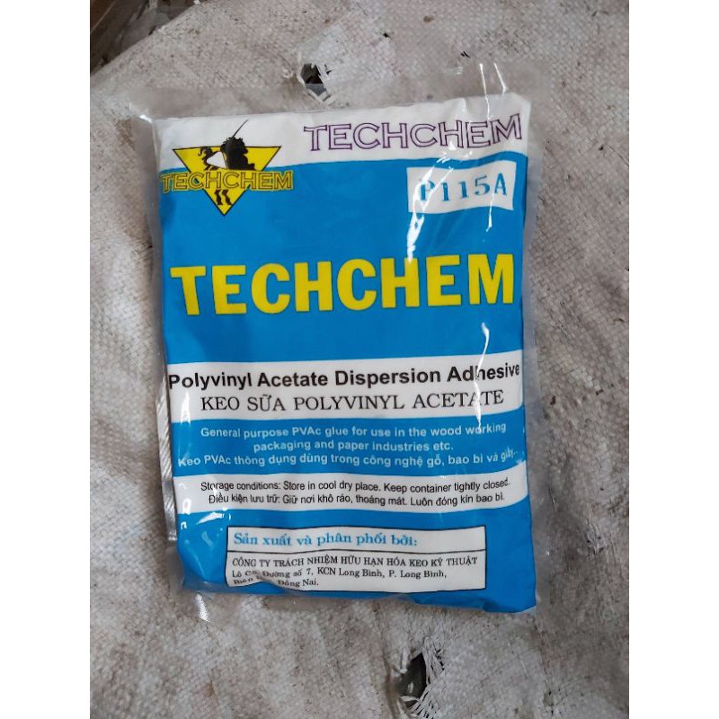 Keo sữa techchem 1kg(nguyên liệu làm slime, dán gỗ, giấy,...)