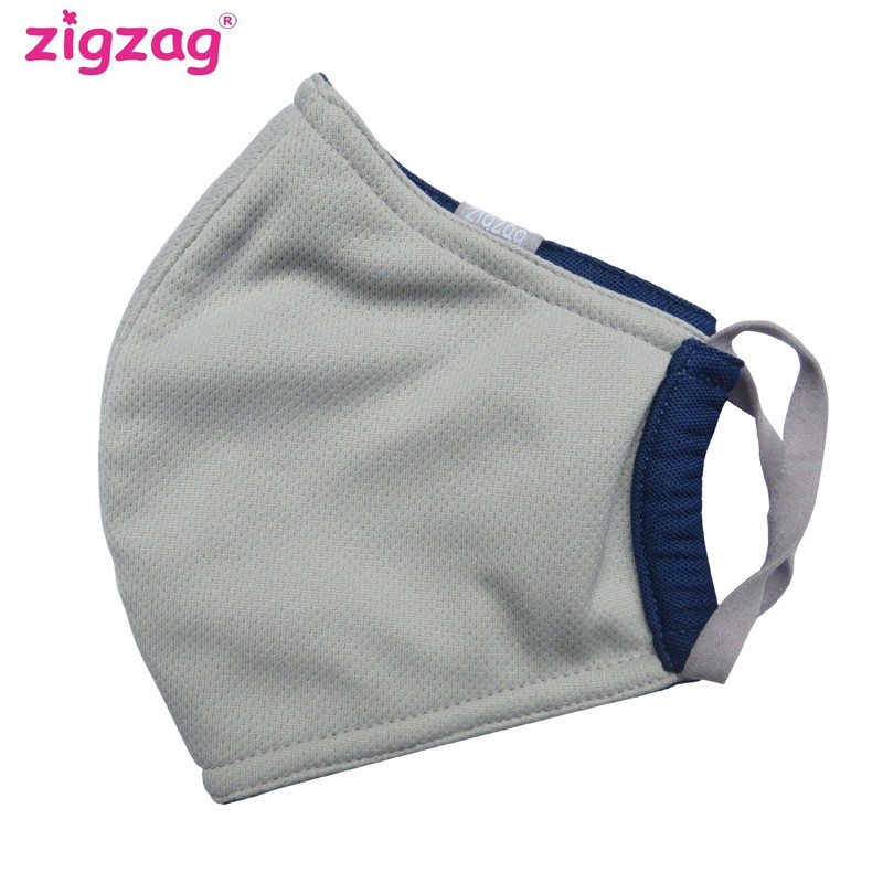 Khẩu trang nhỏ chống nắng UPF50+ zigzag MAS00110 (màu Blue Depths) | BigBuy360 - bigbuy360.vn