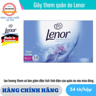 GIẤY THƠM QUẦN ÁO DENKMIT DÙNG CHO MÁY SẤY, GIẤY THƠM QUẦN ÁO LENOR