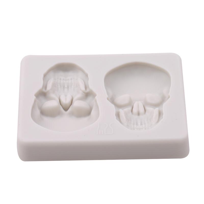 Khuôn Làm Bánh / Sô Cô La / Kẹo Đường Hình Đầu Lâu Bằng Silicone DIY