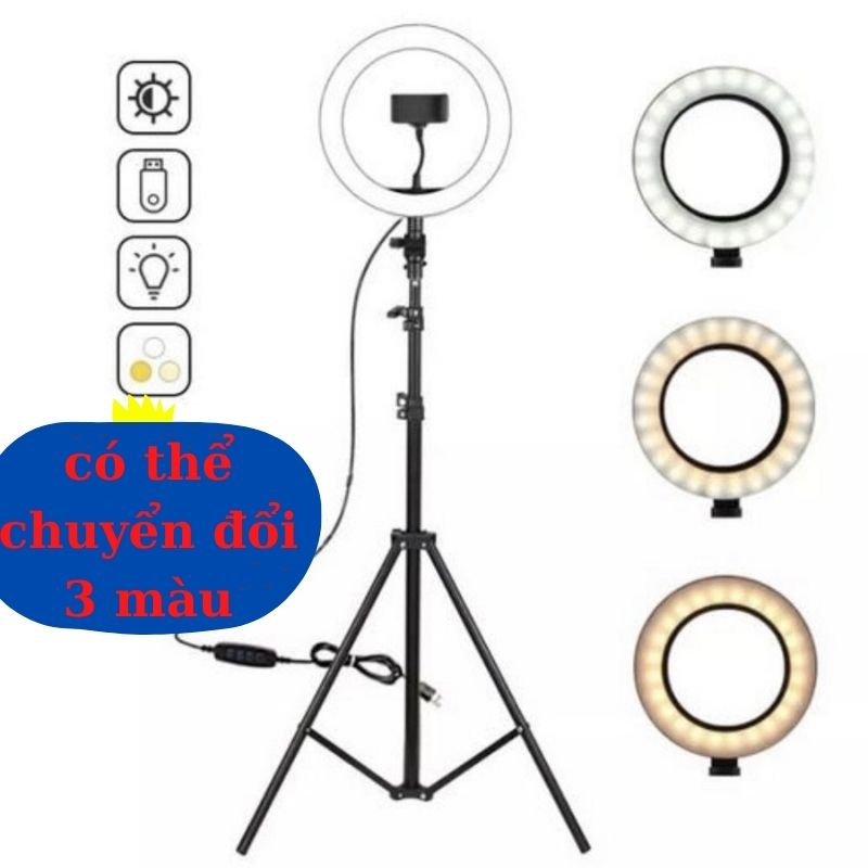 Cây Đèn Livestream 26cm 30cm 33cm 45cm Đèn Chụp Ảnh Sản Phẩm Selfie Livestream Bán Hàng Quay Tiktok Video