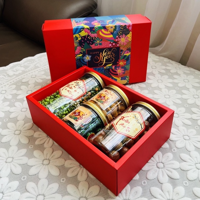 Hộp quà tết sắc màu - set quà tết 2022