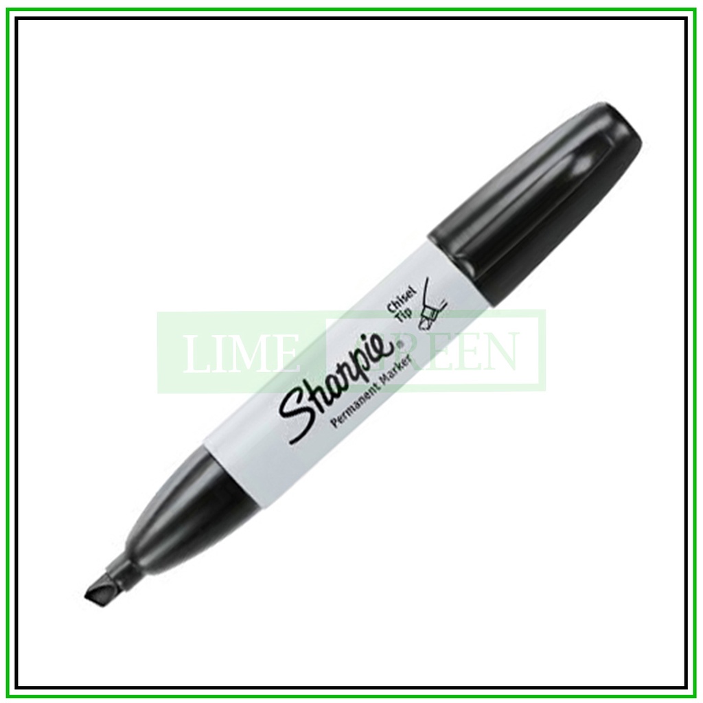Bút vẽ đa dụng đầu dẹp Sharpie Chisel Tip - Black