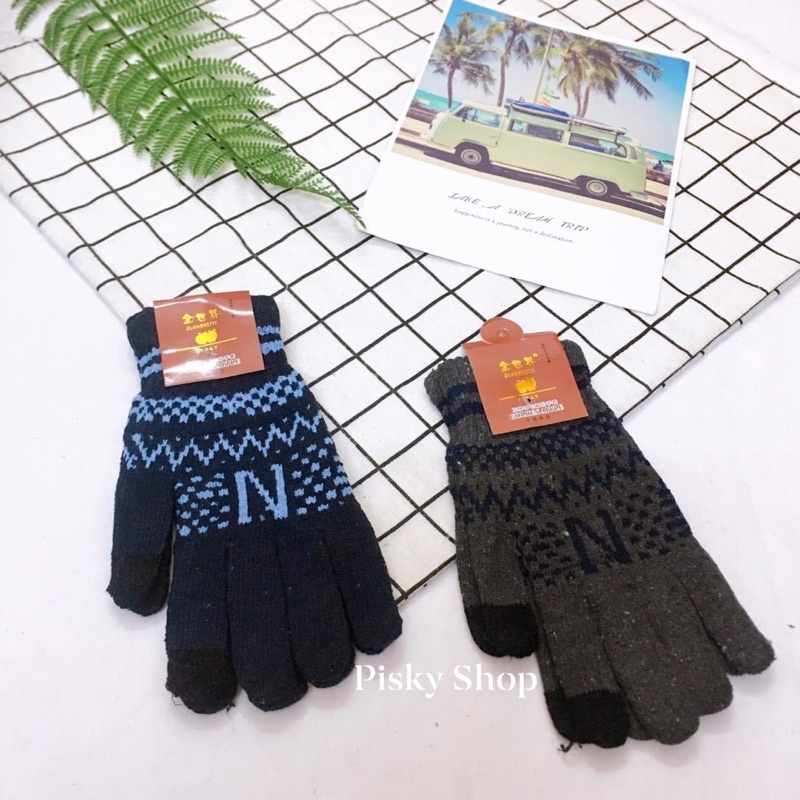 GĂNG TAY LEN CẢM ỨNG ĐIỆN THOẠI DÀNH CHO NAM ⛷