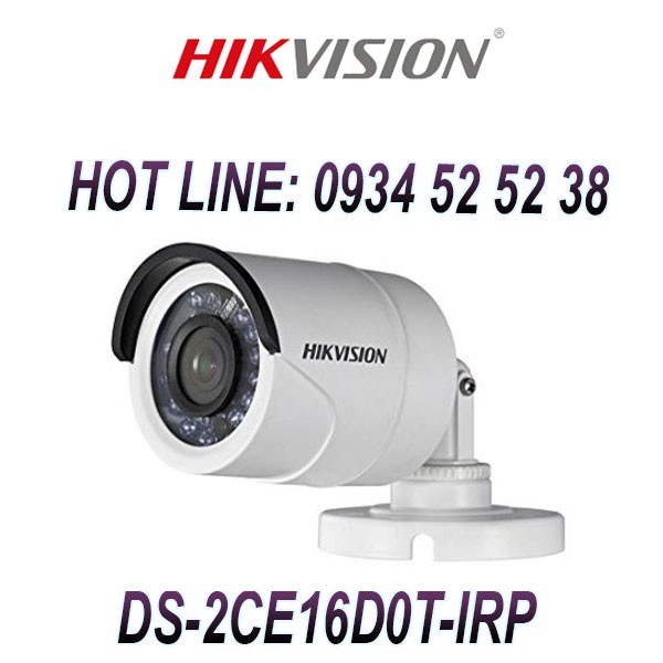 Camera HD-TVI hồng ngoại 2.0 Megapixel HIKVISION DS-2CE16D0T-IRP