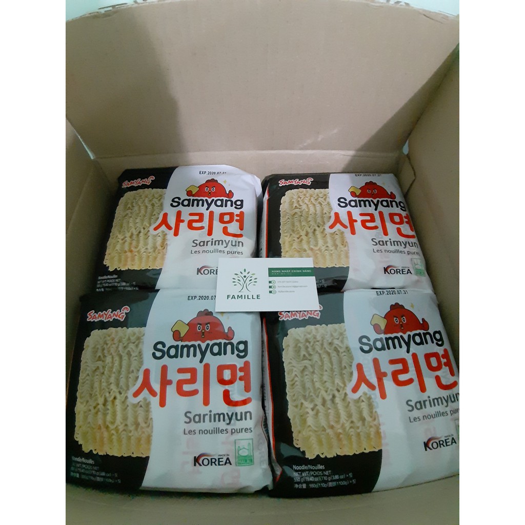 Giá Sỉ 1 Thùng Mì Samyang không gia vị - Hàn Quốc
