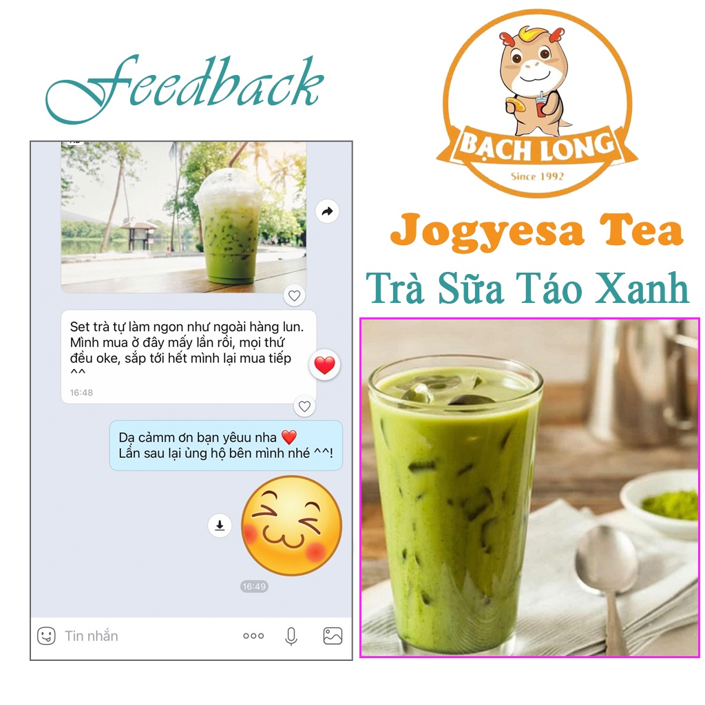 Trà Sữa Trân Châu Tự Pha Tại Nhà Vị Táo Xanh Ngon Rẻ | BigBuy360 - bigbuy360.vn