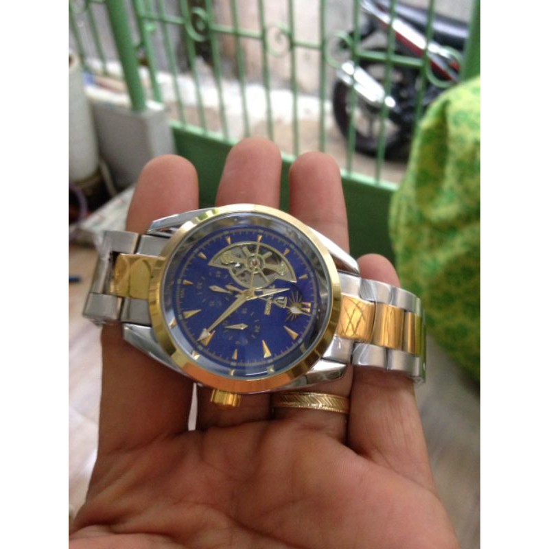 Đồng hồ nam Automatic Tevise 795A (mặt xanh)