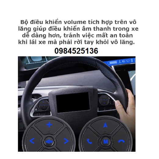 Nút khiển vô lăng không dây dùng cho đầu dvd,android gắn trên vô lăng xe hơi,dành cho tất cả các dòng xe