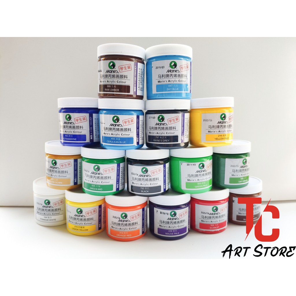 Màu Vẽ Acrylic Maries 100ml