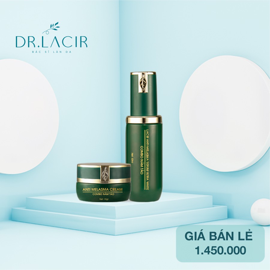 Bộ Nám Tảo Dr Lacir - Dưỡng Trắng Da An Toàn Hiệu Quả