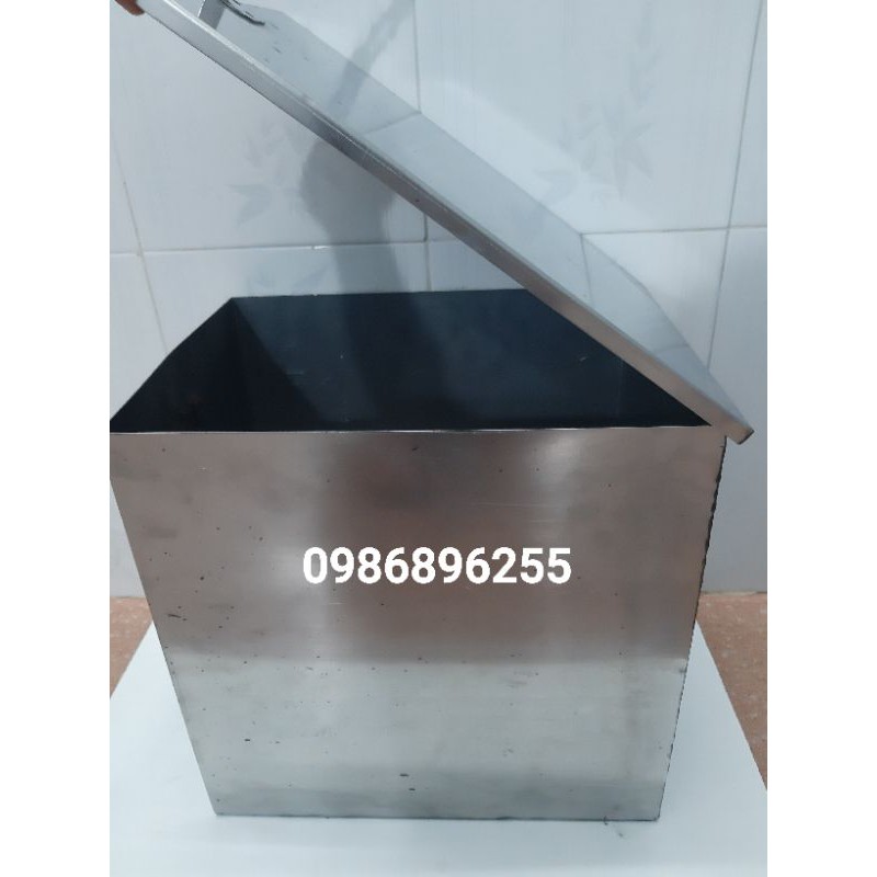 Thùng đồ inox xe ba gác - ba bánh hàng siêu dày