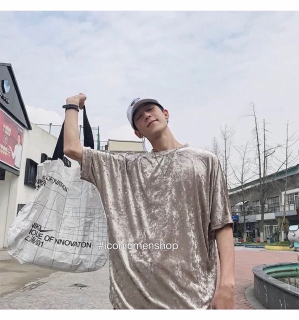 Áo thun nhung tuyết style unisex