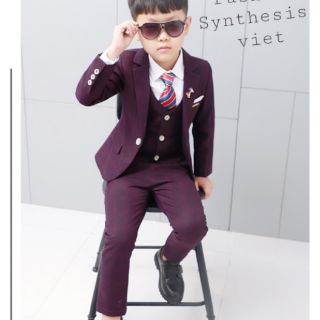 Bộ vest dài tay bé trai