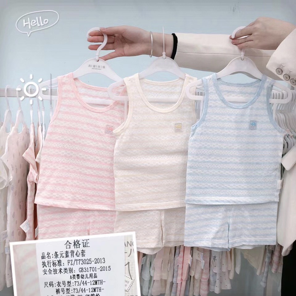 Bộ quần áo sơ sinh bé gái, bé trai mùa hè đến 14kg - STOM bebefamilyshop