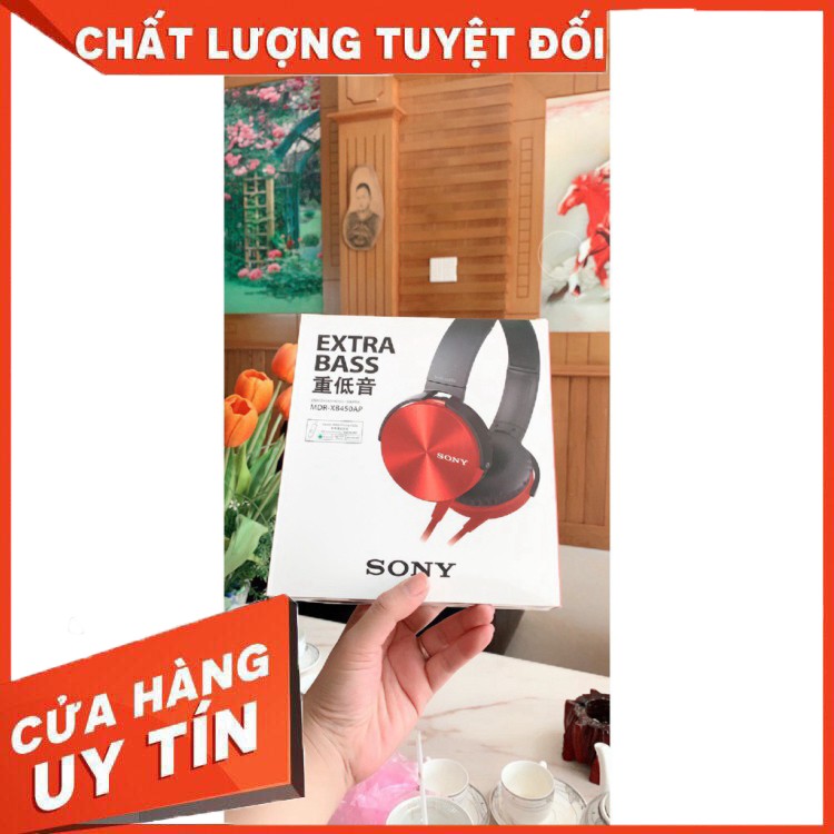 [CHẤT LƯỢNG SỐ 1]  Tai nghe SONY MDR-XB450 Chụp Tai Thời Trang Cao Cấp - Âm Thanh Cực Hay