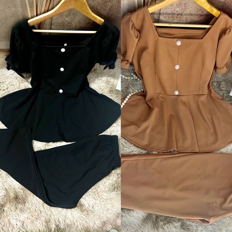 Sét áo peplum quần 9 tất ( 67kg-95kg)