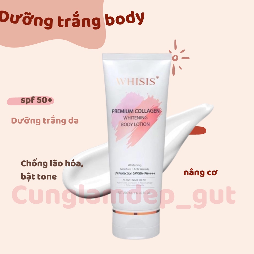 Kem dưỡng body WHIS IS trắng da SPF 50+ PDA ++++
