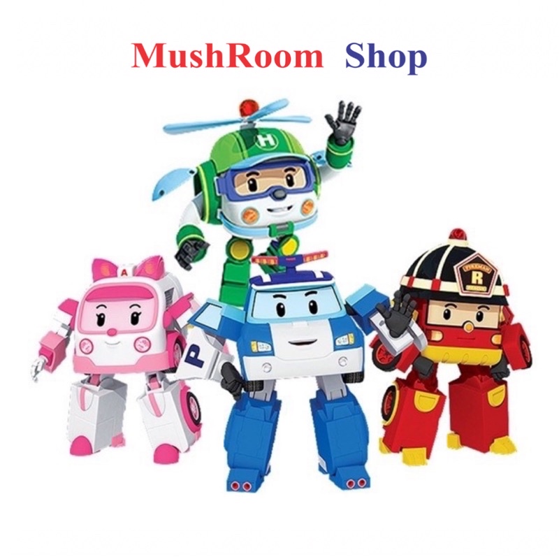 Đồ Chơi Robocar Poli Biến Hình Robot Siêu Xe 4 Trong 1 Cho Bé