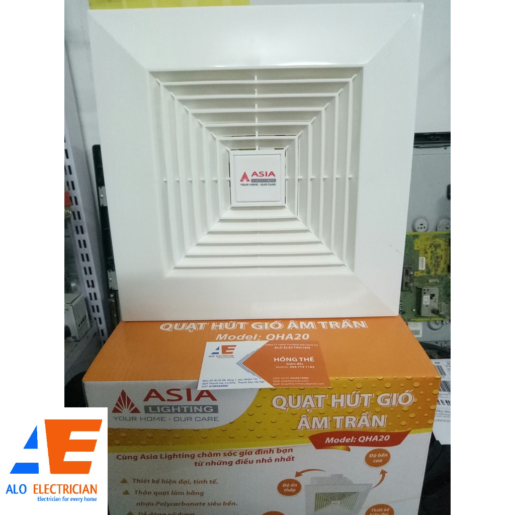 Quạt hút gió âm trần ASIA QHA20