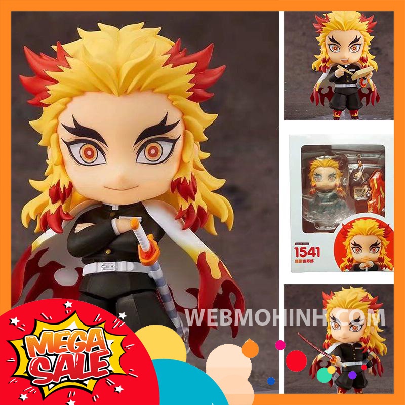 GIÁ HỦY DIỆT Mô Hình Kyojuro Rengoku Thanh Guom Diet Quy Có Khớp Cử Động Nendoroid 1541