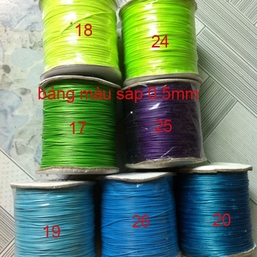 Dây sáp 0.5mm dây cói Hàn Quốc waxed cord