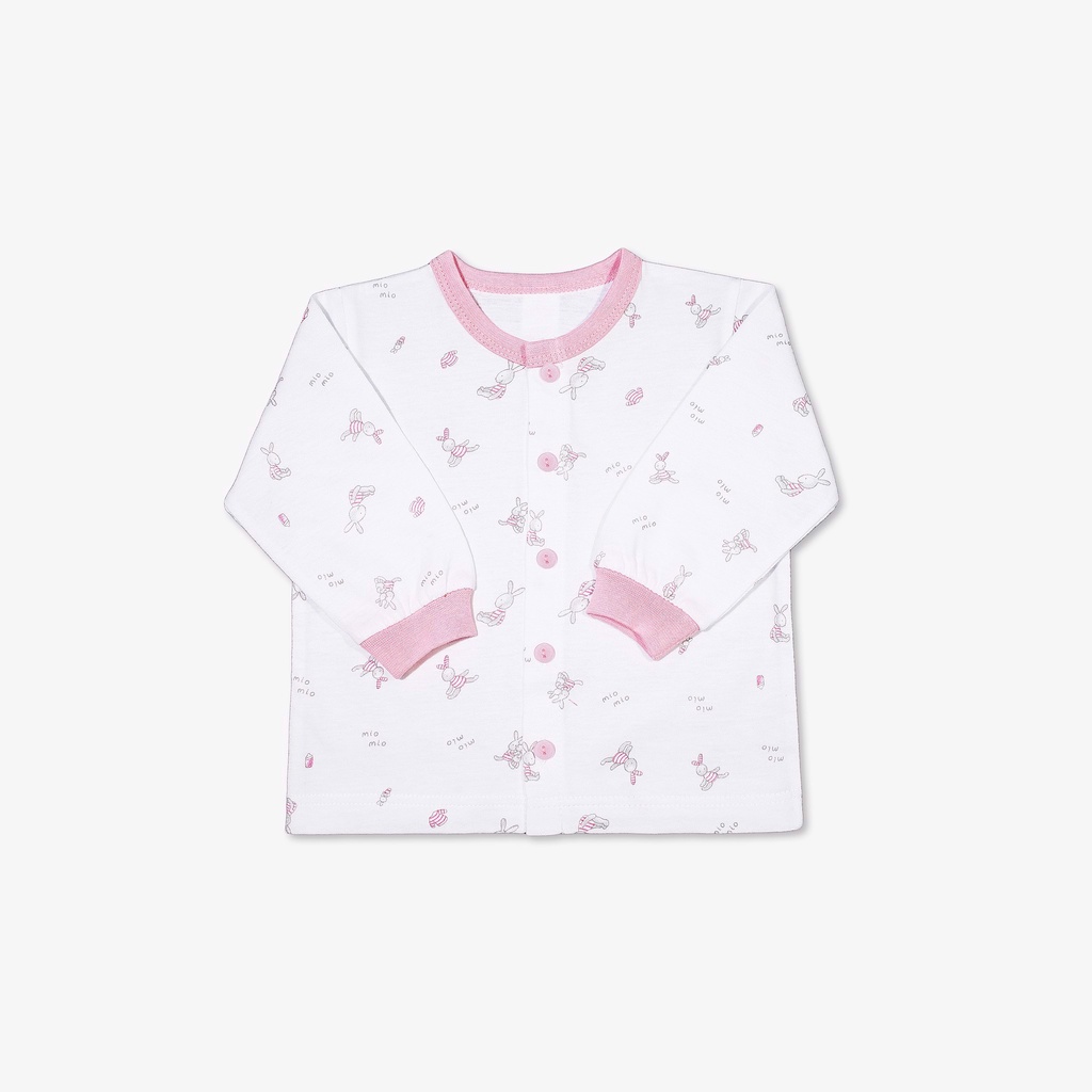 Áo Sơ Sinh Dài Tay, Nút Giữa MIOMIO - Cho Bé Trai, Bé Gái (Từ 0-24 tháng), Vải Cotton