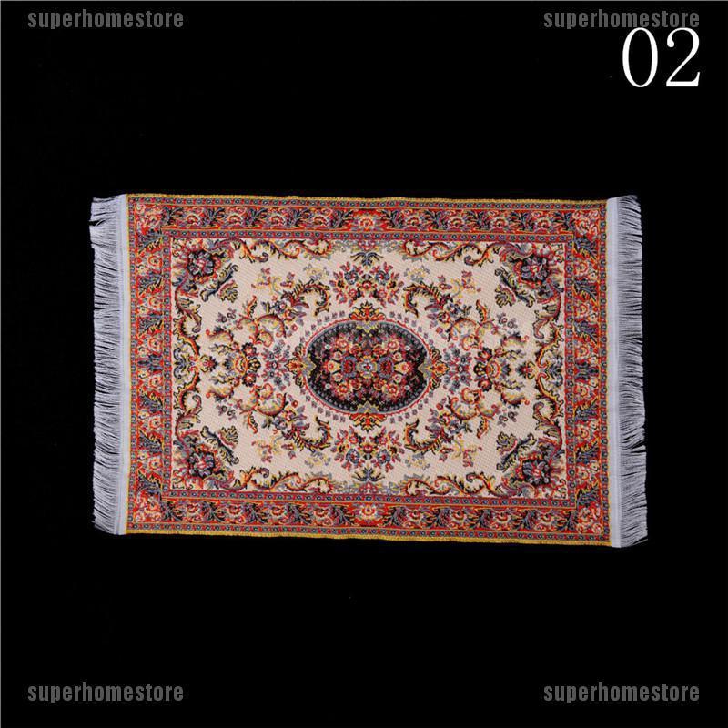 Thảm Hoa 10 * 15cm Tỉ Lệ 1 / 12 Dùng Trang Trí Nhà Búp Bê