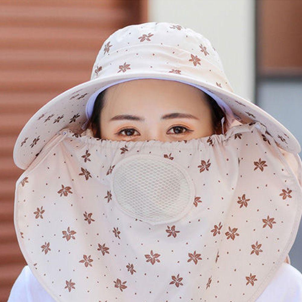 Mũ Xô In Hoa Bằng Polyester Thoáng Khí Chống Tia UV Tiện Dụng Cho Nông Trại Sự Bảo Vệ