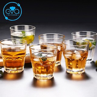 Bộ 12 Ly Thuỷ Tinh 8 Góc Uống Trà Đá 280 Ml TVP-KH389