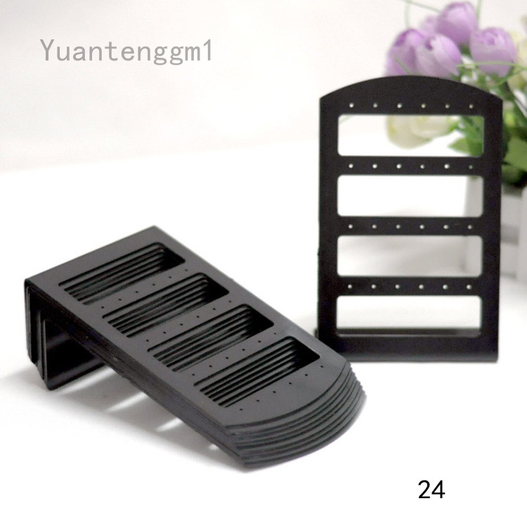 Yuantenggm1 Xhh95dd Giá Treo Khuyên Tai Bằng Nhựa 24 / 48 Lỗ Tiện Dụng