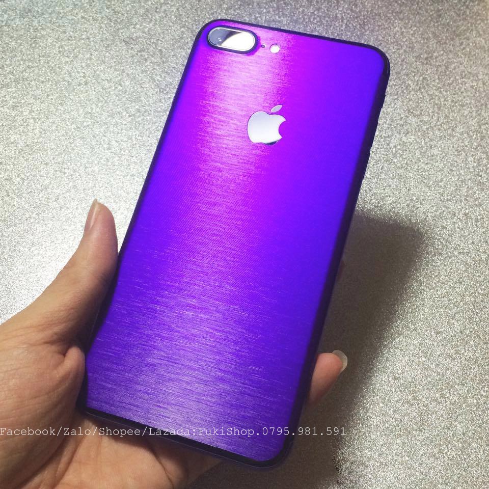 [IPHONE]Tấm Dán Skin mặt sau Màu Tím Purple FULL VIỀN Cho 5 6 7 8 6plus 7plus 8plus X XS XR XSMAX 11 PRO MAX 12 PRO MAX