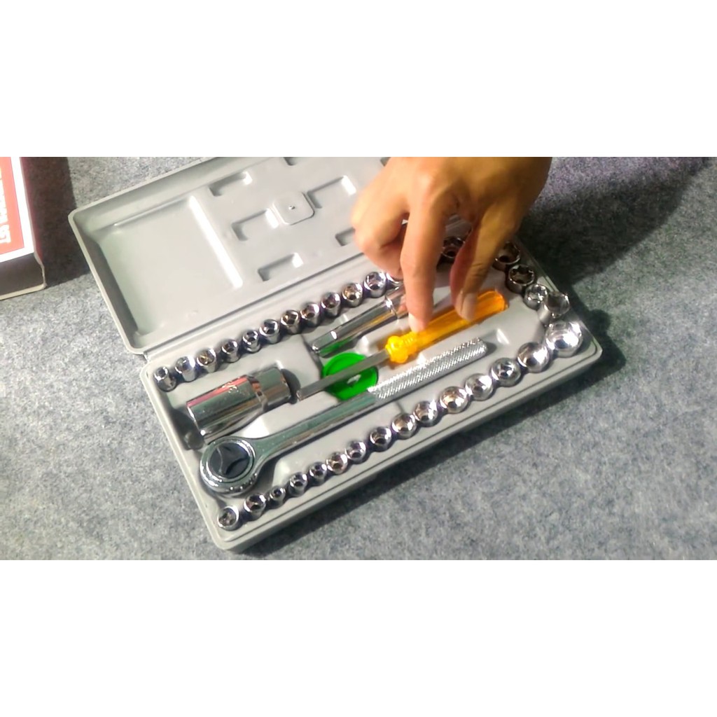 Bộ dụng cụ sửa chữa đa năng 40 chi tiết