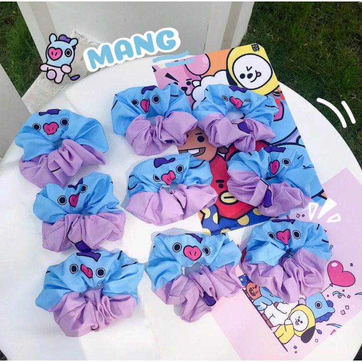 Cột Tóc Vải Scrunchies - Dây Buộc Tóc Scrunchies ( BT21 )