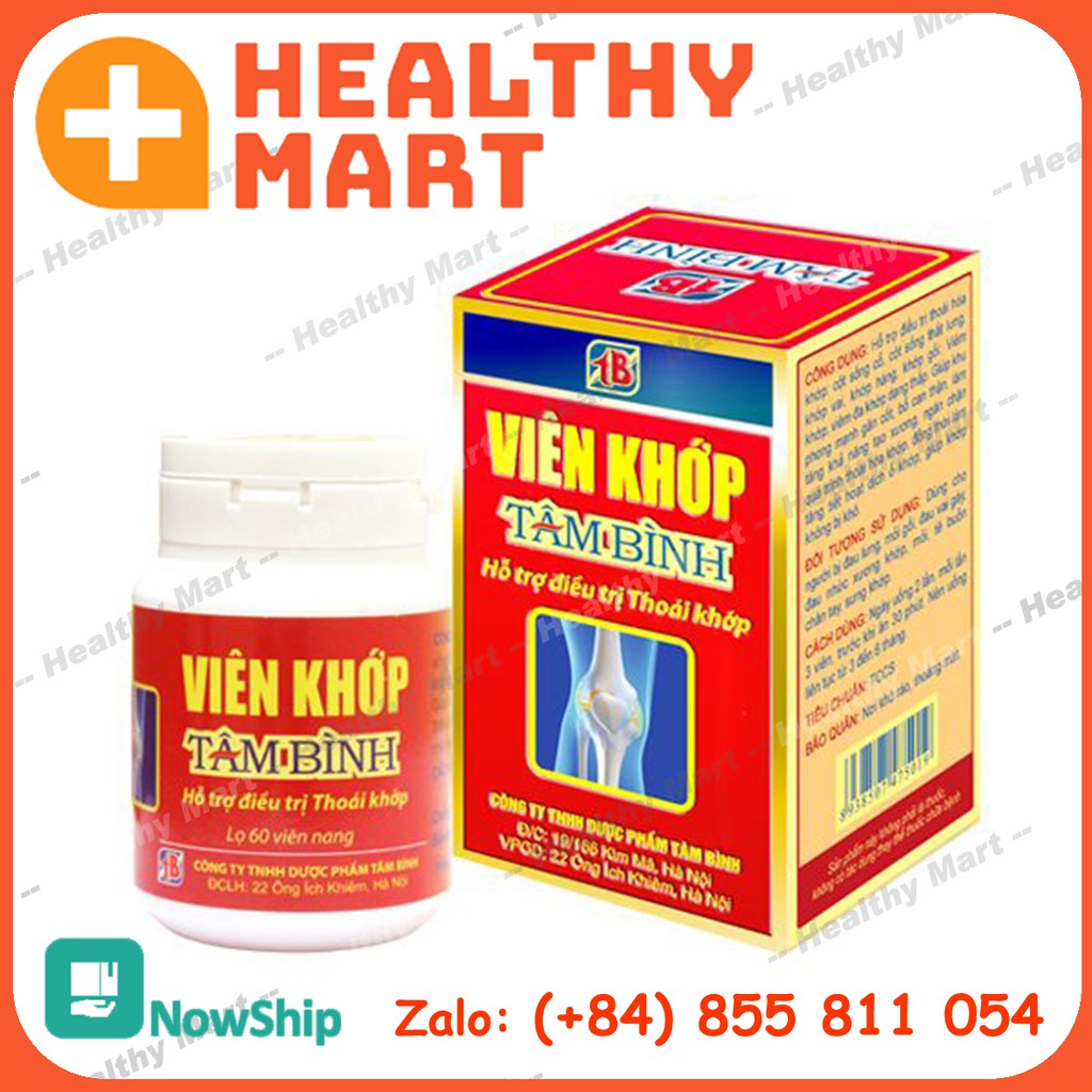 ✔️️️ VIÊN KHỚP TÂM BÌNH | HỘP 60 VIÊN