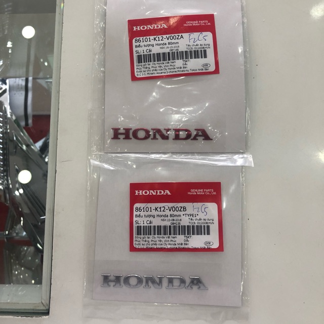 Tem Honda nổi chính hãng Honda.