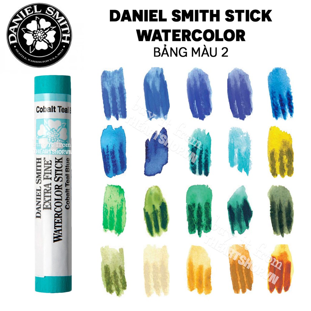 [THEARTSHOP] (P2)Màu Nước DANIEL SMITH Dạng Stick (Bán Lẻ) - DANIEL SMITH Watercolour Sticks 2.4ml/12ml