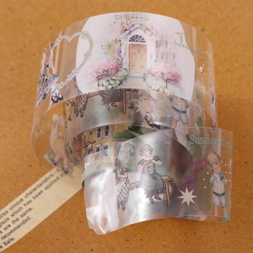 JARRED Băng Keo Dán Trang Trí Sổ Tay DIY Phong Cách Kawaii Cổ Điển