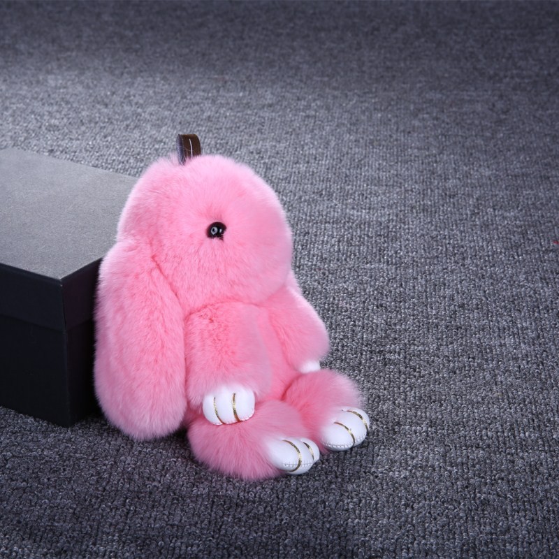 Móc Khóa Thỏ Nhồi Bông Dễ Thương Đáng Yêu